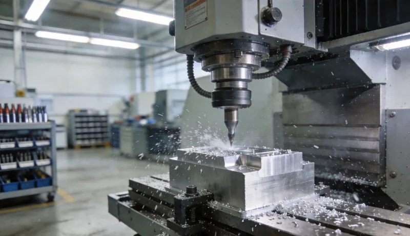 3 axis cnc milling aluminum part flat surface machining detail