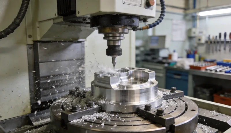 4 axis cnc milling aluminum rotating part machining industrial precision