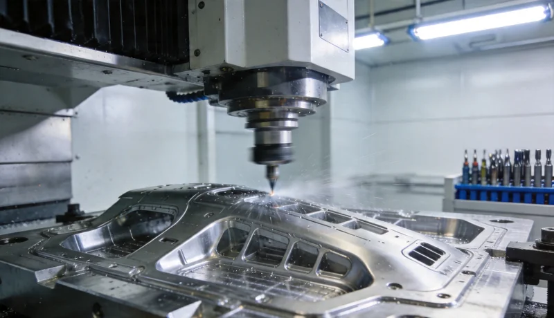 5 axis cnc milling complex aluminum part multi angle cutting high precision