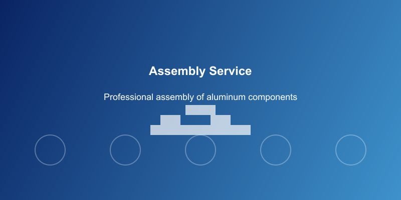 assembly aluminum parts industrial workers assembling components production line