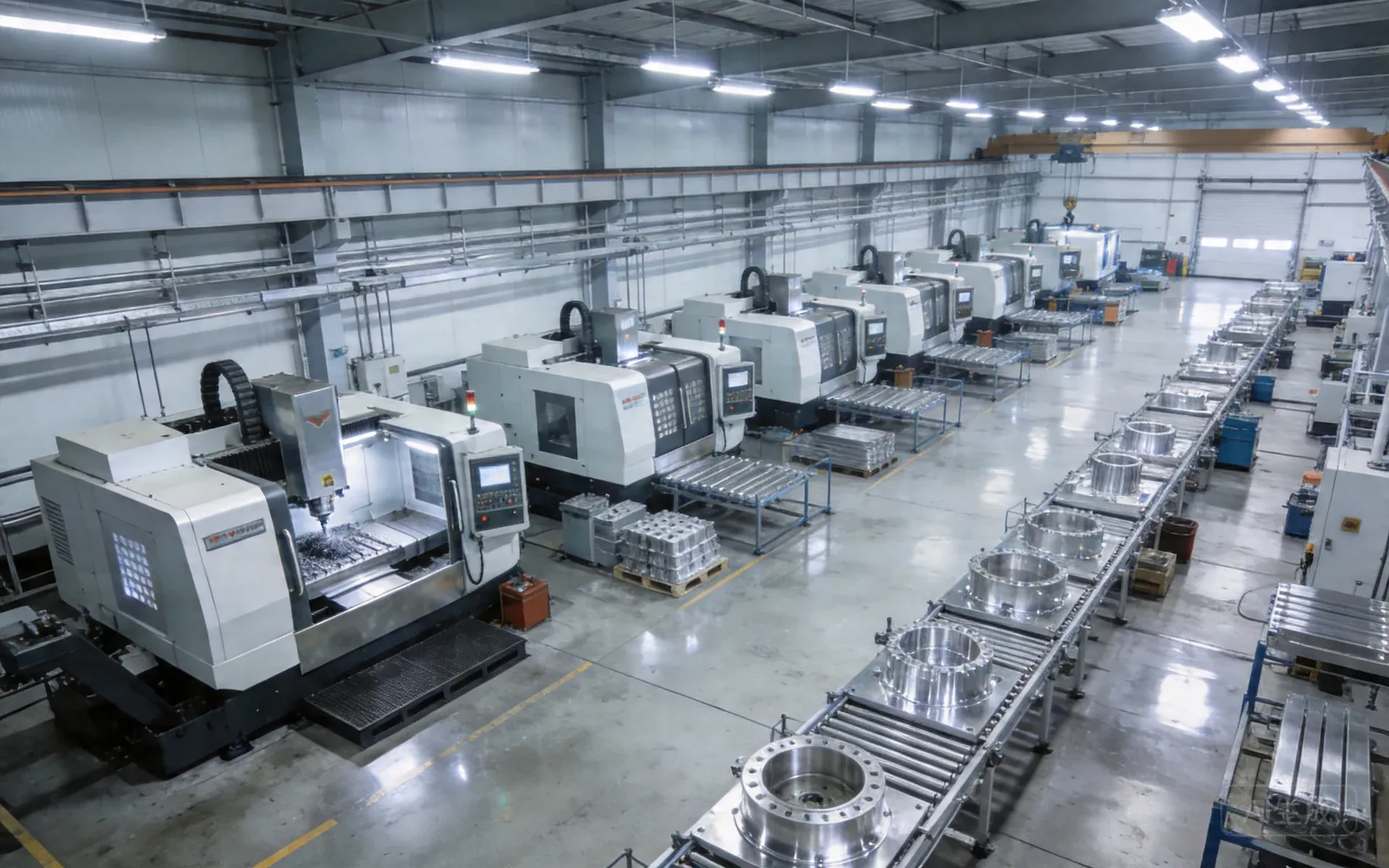 advanced manufacturing equipment, 5-axis cnc machine, die casting equipment, modern factory