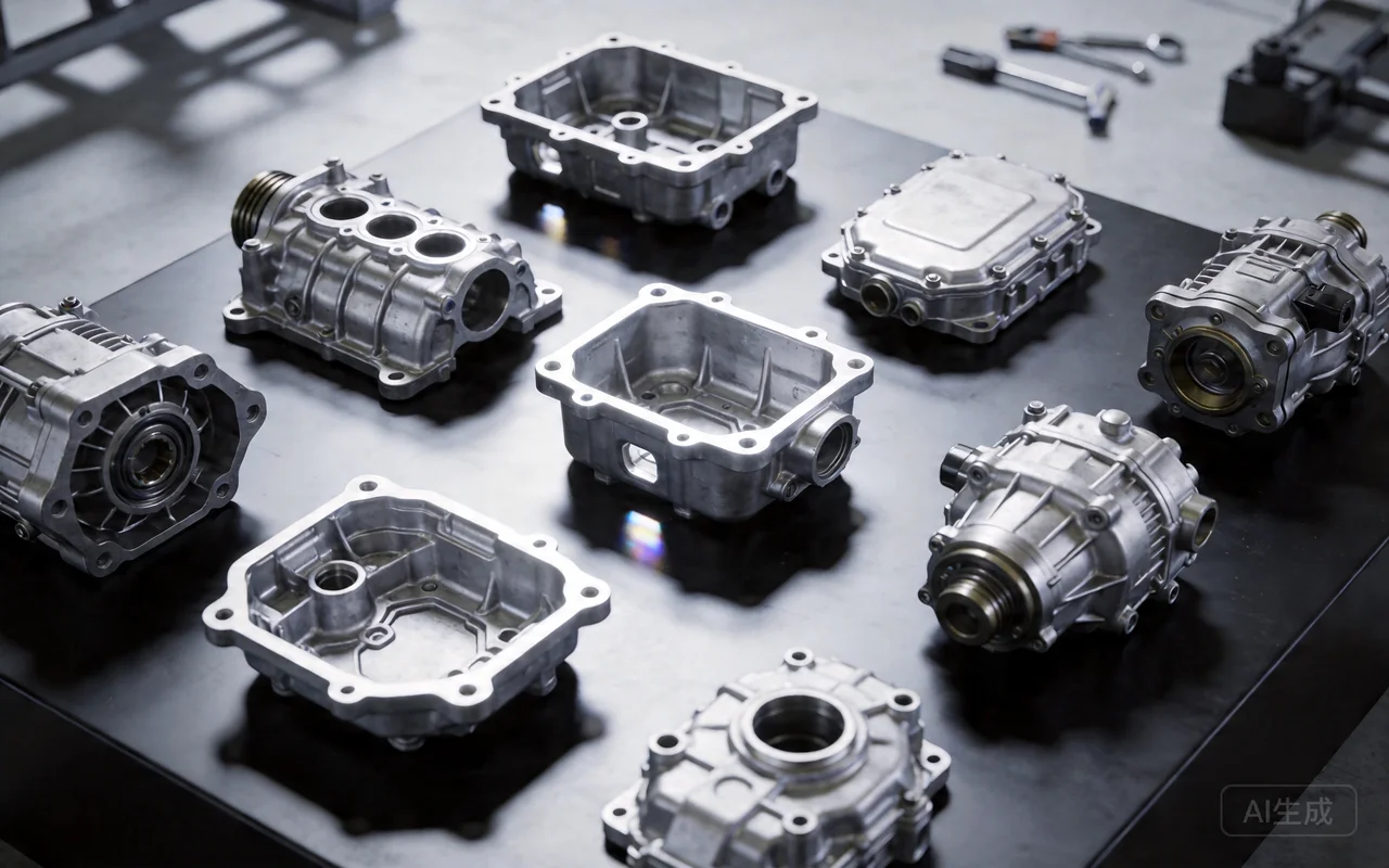 aluminum die casting automotive engine housing