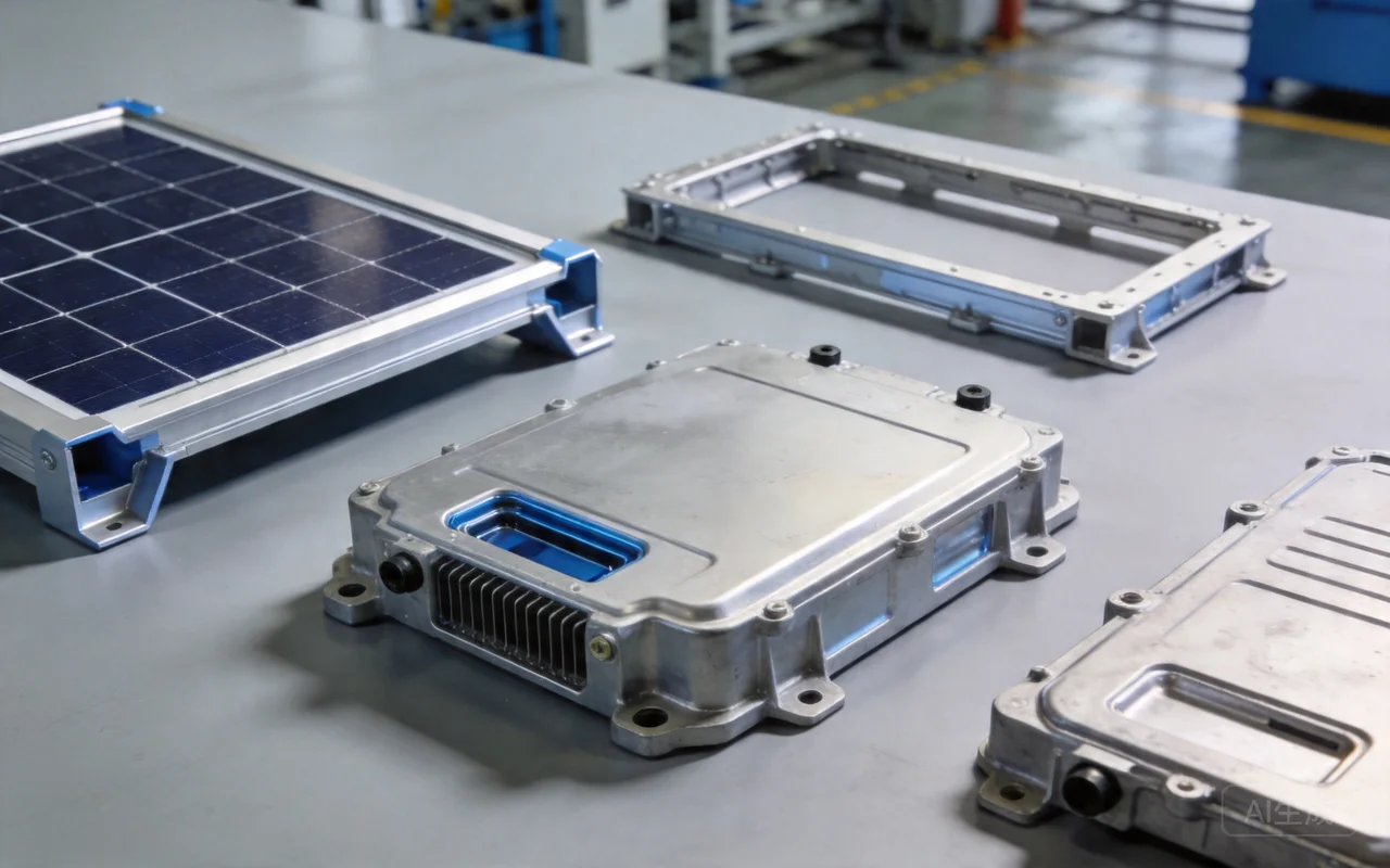 Solar energy aluminum casting structure