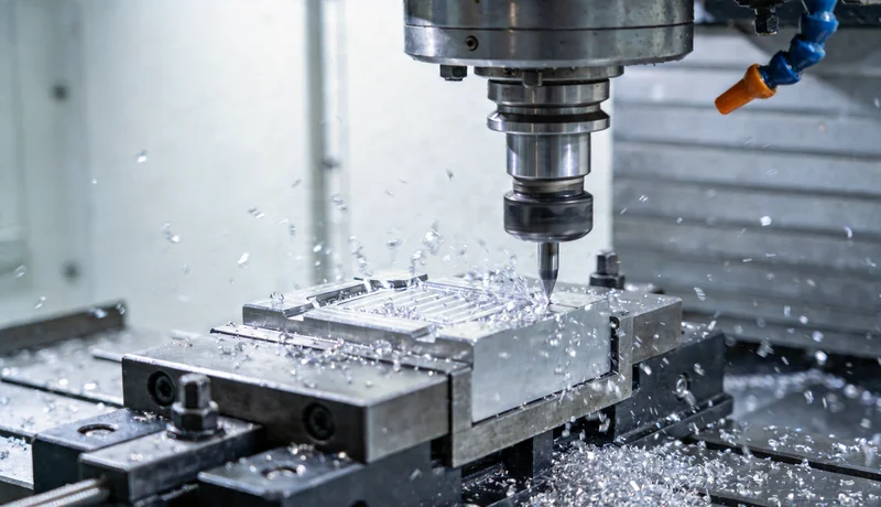 complete cnc machining workflow from CAD to finished part, industrial process diagram