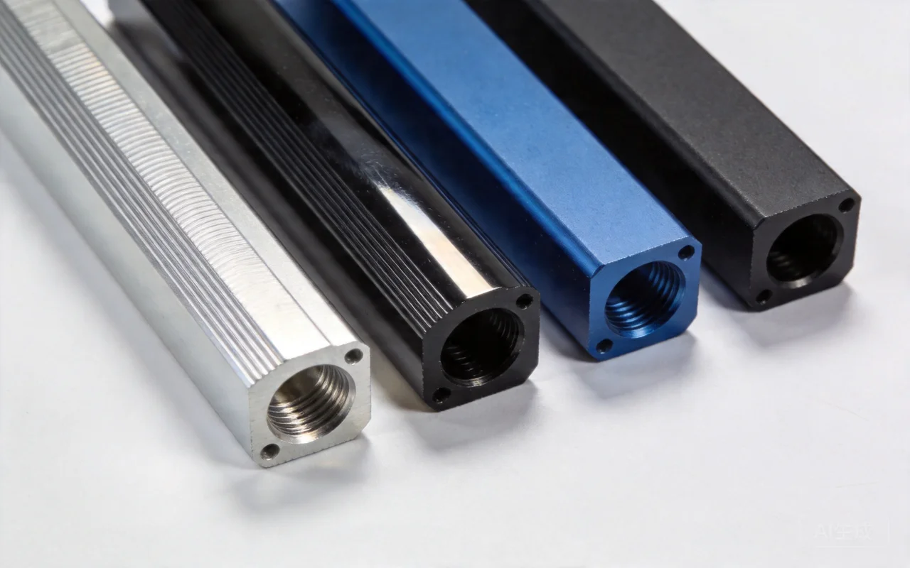 anodized cnc turned aluminum parts polished cylindrical finish industrial product