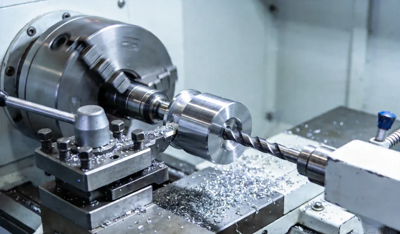 cnc turn mill machining complex aluminum part combined operations high precision