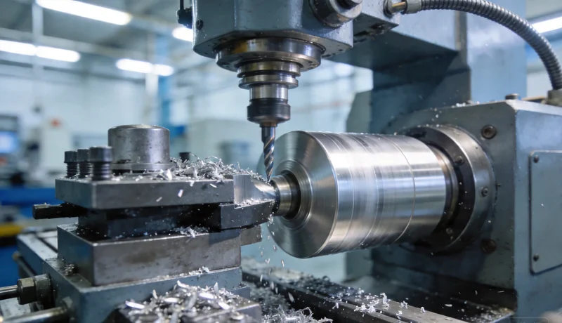 cnc turned shaft aluminum component