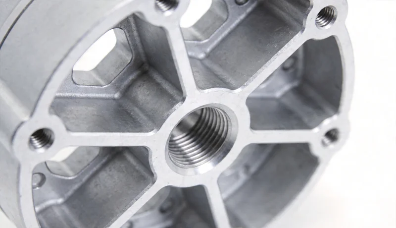 complex aluminum part design with sharp corners and difficult machining
