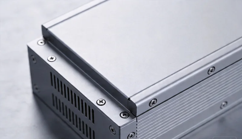 aluminum control box enclosure cnc machined anodized industrial electronics housing