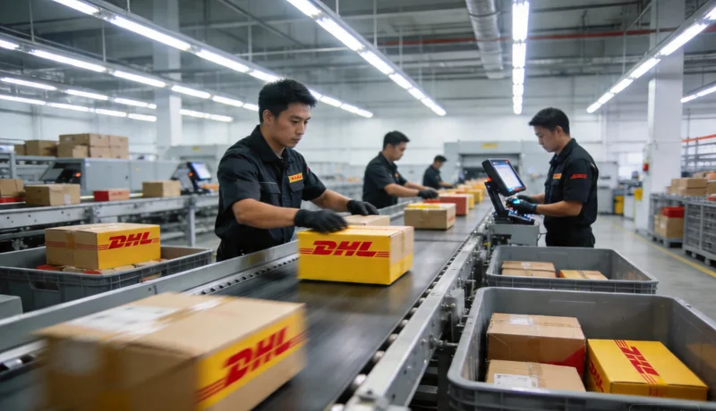 dhl ups shipping aluminum parts packaging fast courier delivery