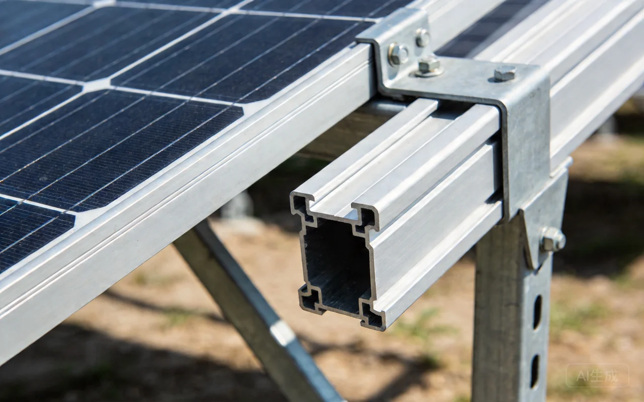 solar panel aluminum extrusion mounting system