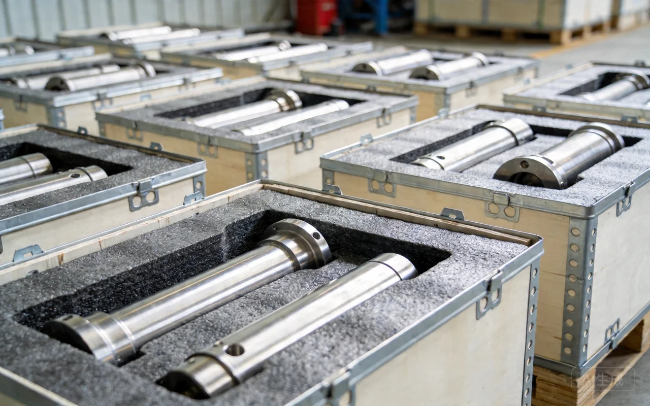 industrial packaging aluminum parts foam protection boxes export packaging secure transport