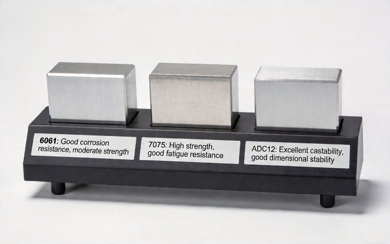 material comparison, aluminum alloys, 6061 vs 7075, material selection, properties