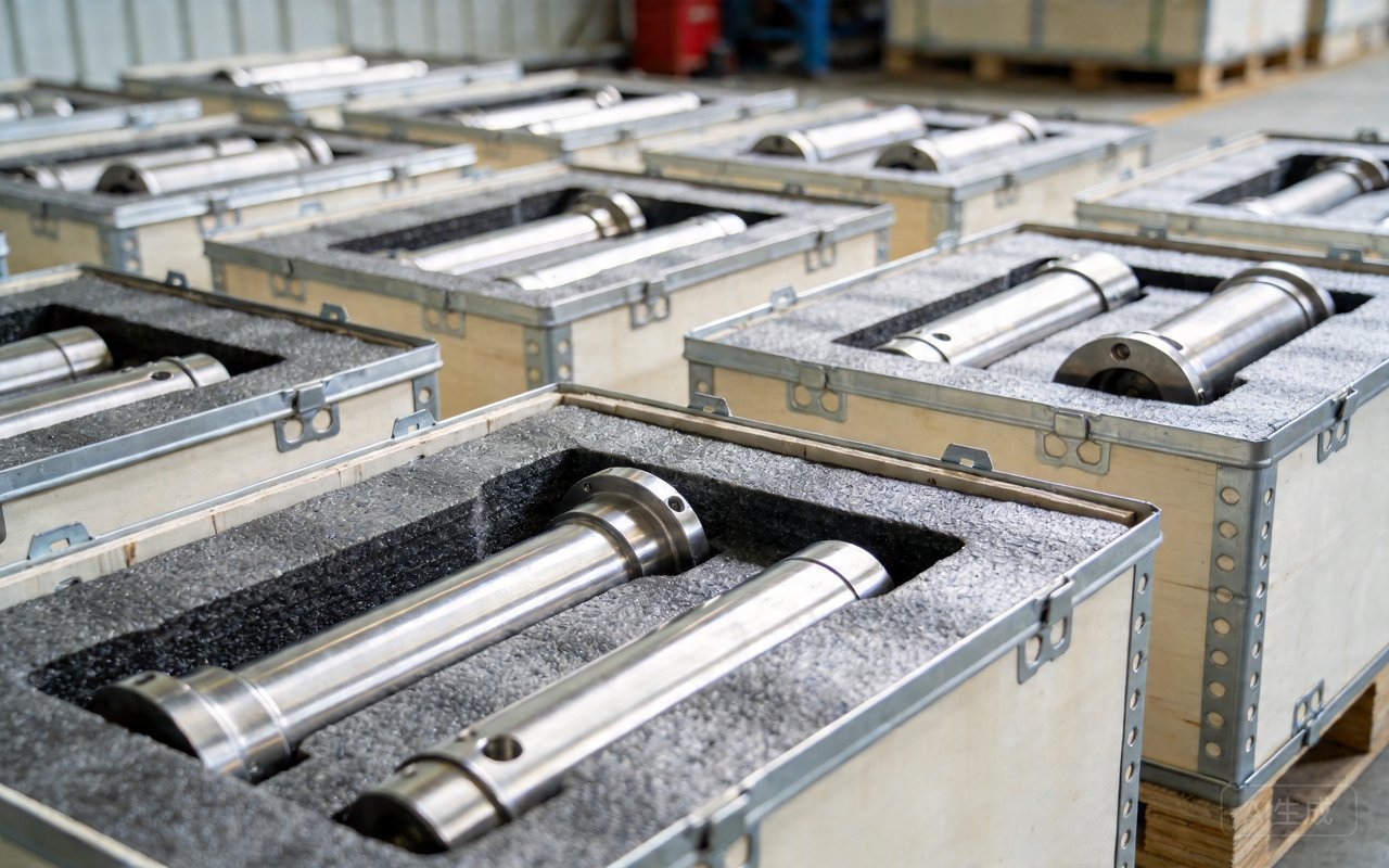 industrial packaging aluminum assembled parts boxes labeling export packaging