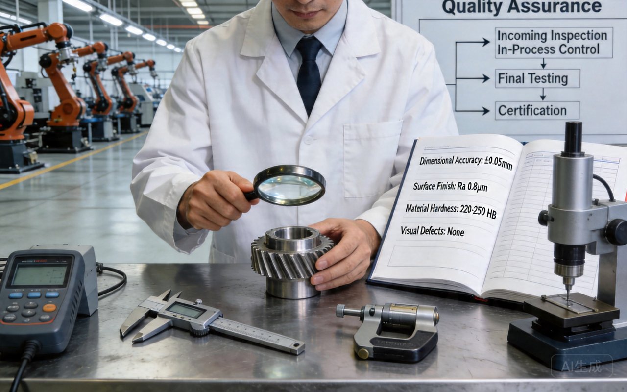 quality control workflow inspection measurement validation packaging industrial sequence