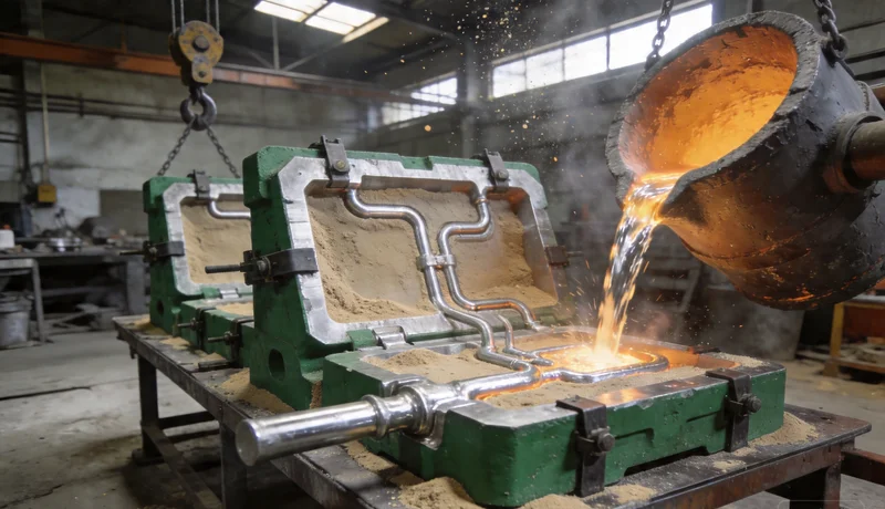 sand casting process, mold making, pattern design, metal casting, foundry