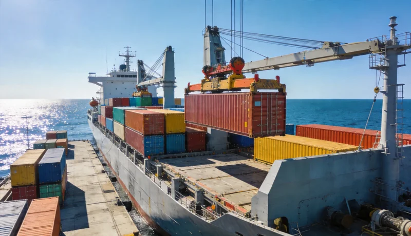 container shipping sea freight aluminum parts cargo ship global logistics