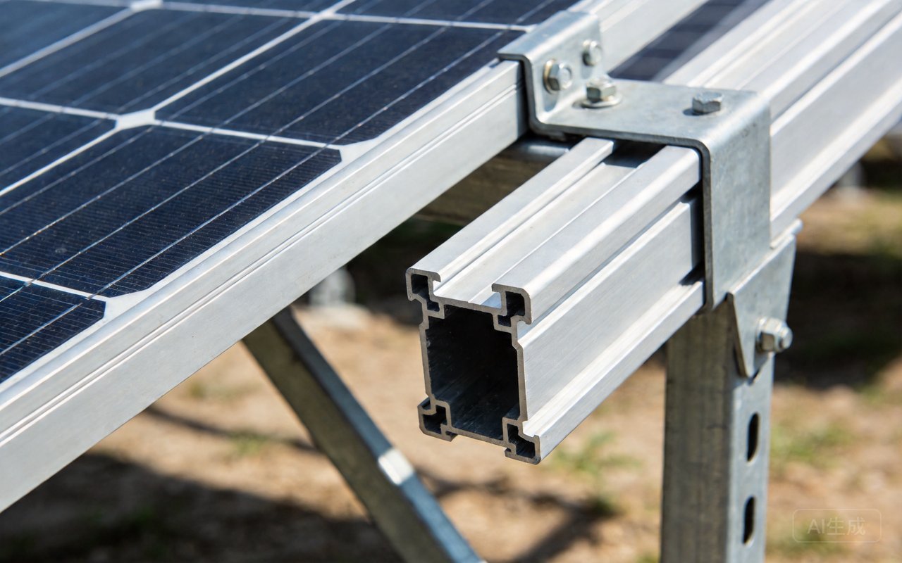 aluminum solar panel mounting system structures for renewable energy installation